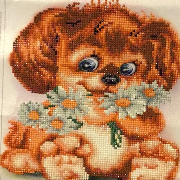 Diamond painting on a cute dog - Picture 2 of 2